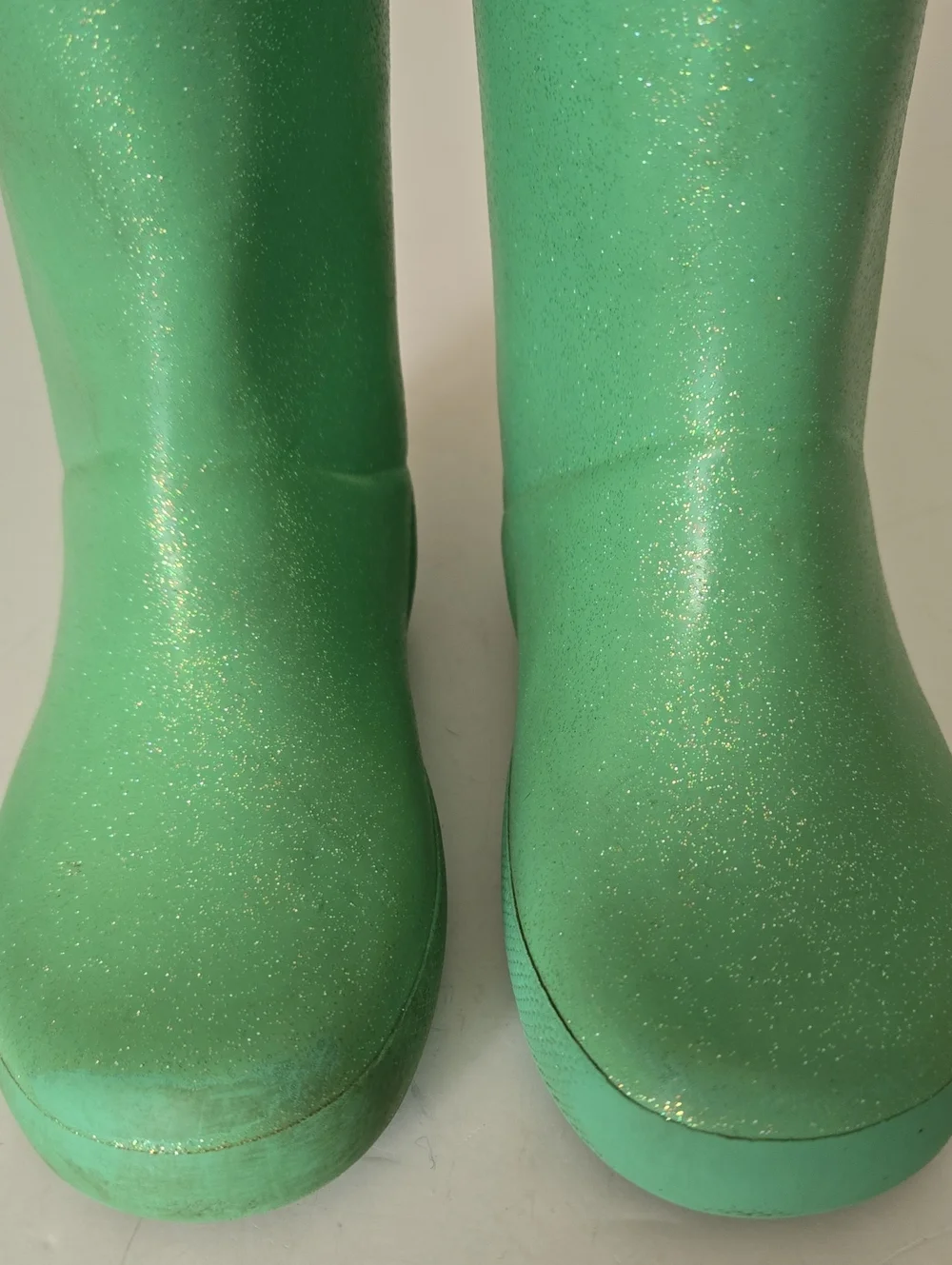 Hunter Kids Green Glitter Rain Boots Sparkle EU28 US 10 Toddler